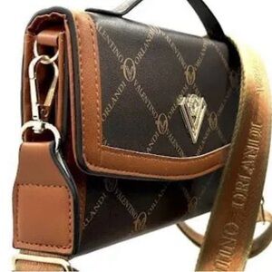Valentino Orlandi Brown and Tan Bag